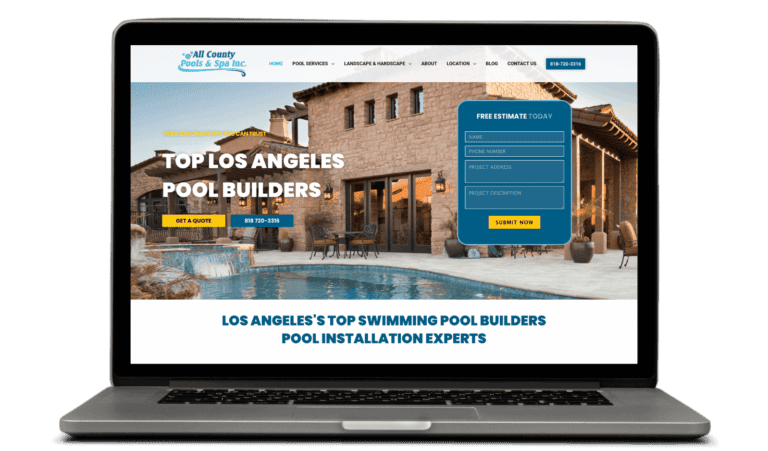 All County Pools & Spa website