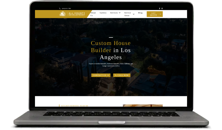All County Development website – Los Angeles