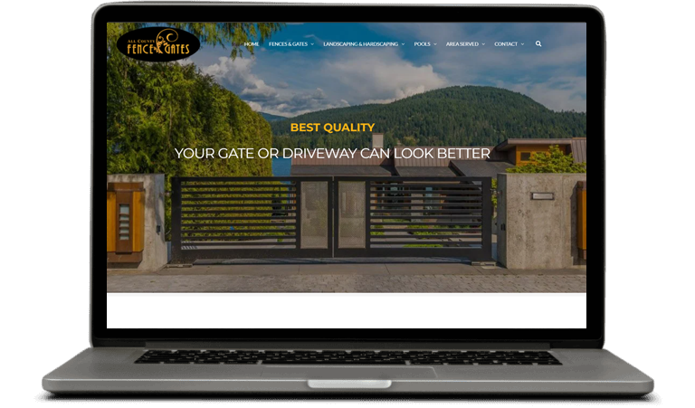 All County Fence & Gate website