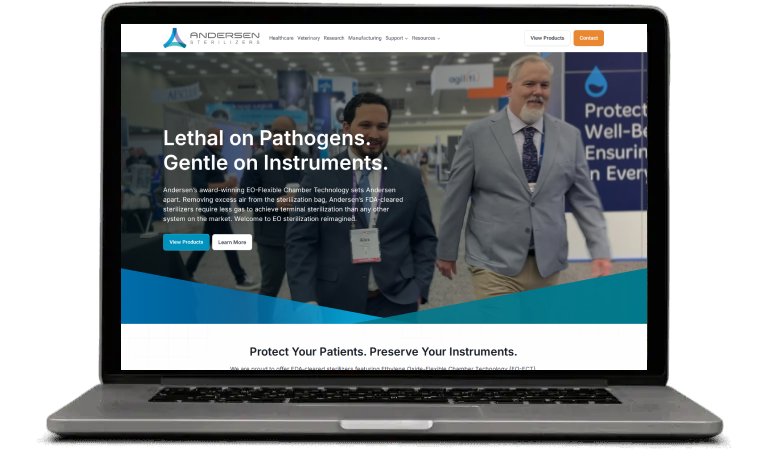 Andersen Sterilizers website