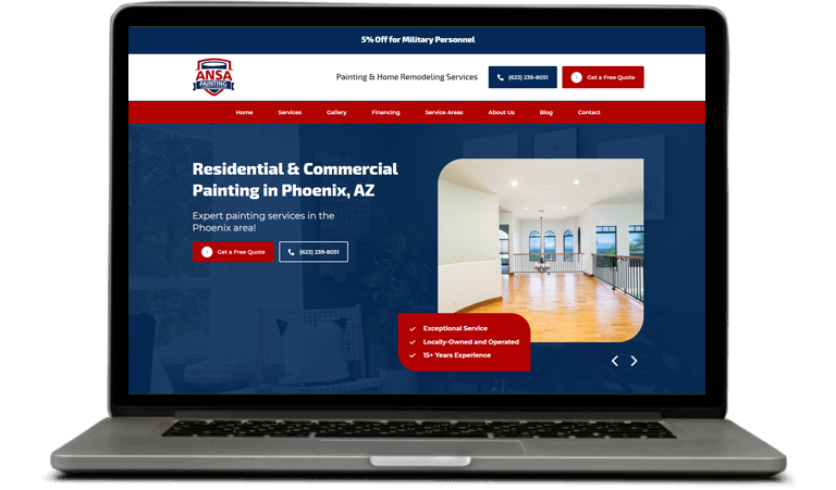 Ansa Painting website