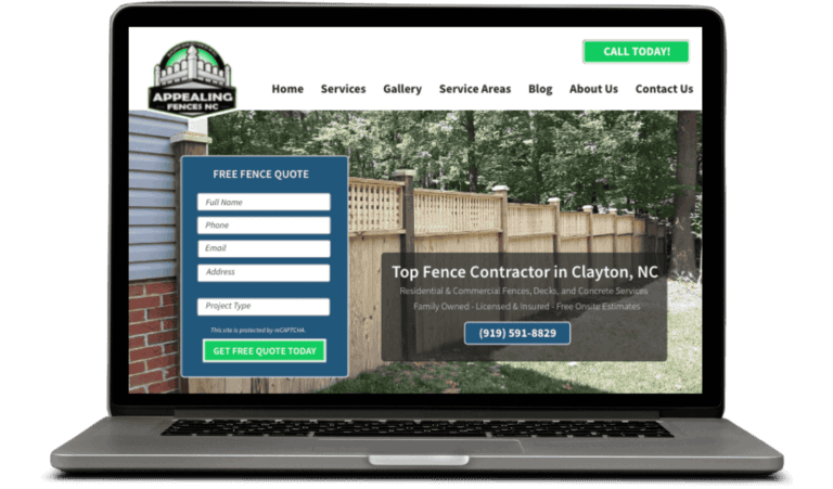 Appealing Fences NC website