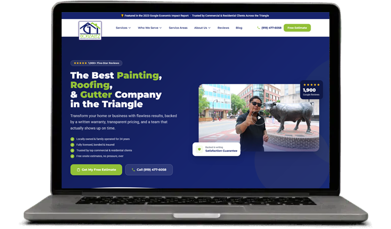 Gonzalez Painters website – Durham NC